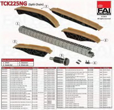 FAI AUTOPARTS tck225ng -  Комплект цели привода распредвала